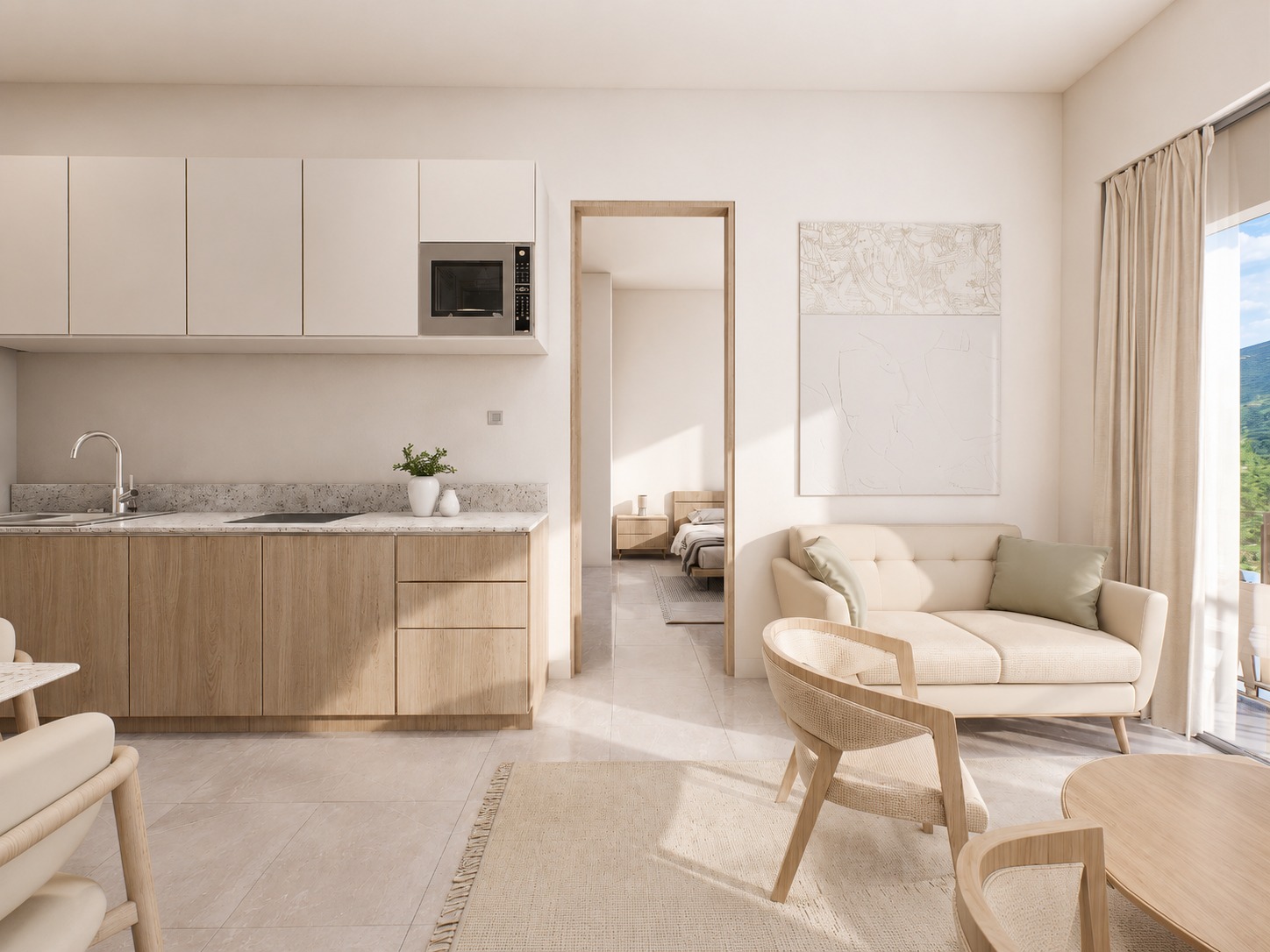 Cocina y Estancia